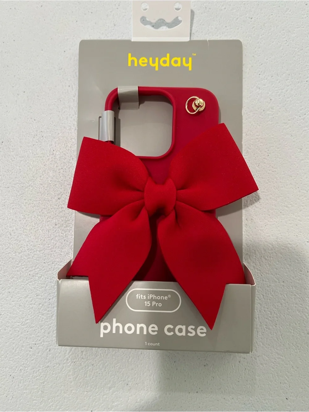 Heyday Red Bow Pop Apple iPhone 16 Cell Phone Case  NWT